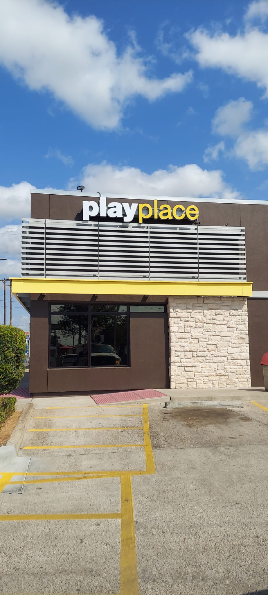 Brightened McDonald's Playplace with a new eye-catching sign for the Donna location, highlighting family-friendly fun.